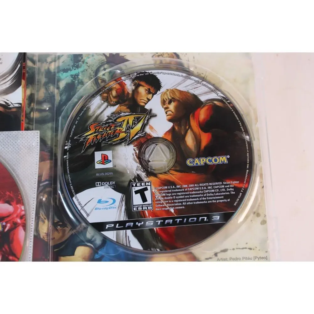 Street Fighter IV (Sony PlayStation 3, 2009, PS3) Includes collector's Disc